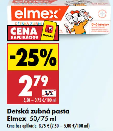 Elmex Junior detská zubná pasta