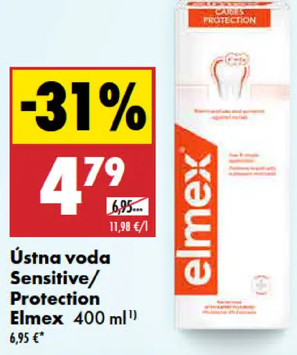 Elmex ústna voda Sensitive/Protection