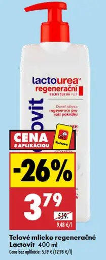 Lactovit Regeneračné telové mlieko