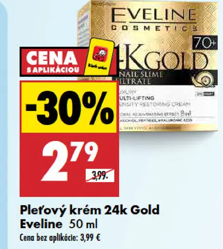 Eveline Pleťový krém 24k Gold