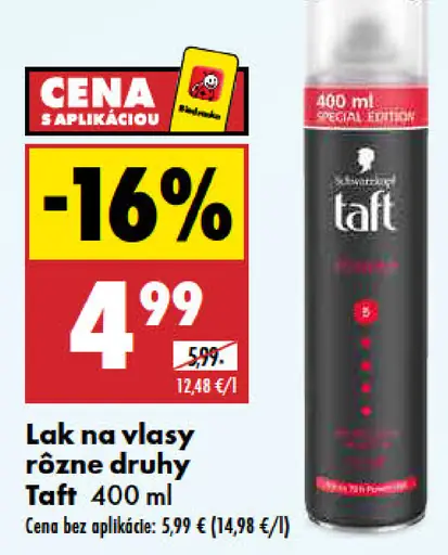 Taft lak na vlasy