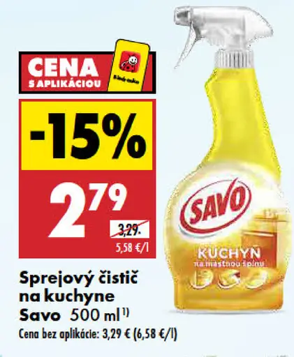 Savo Sprejový čistič na kuchyne
