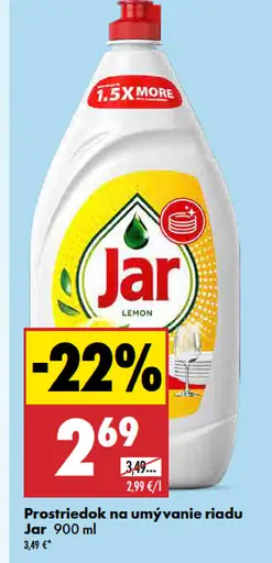 Jar prostriedok na umývanie riadu lemon