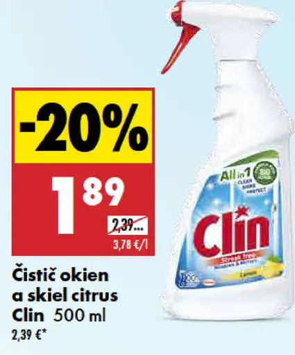 Citrus Clin Čistič okien a skiel