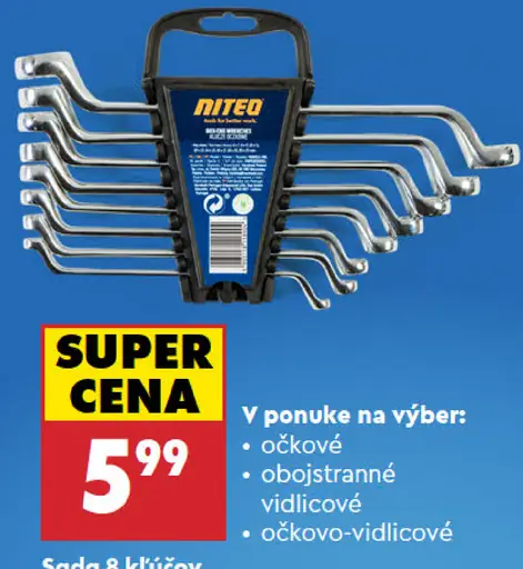 Niteo sada 8 kľúčov