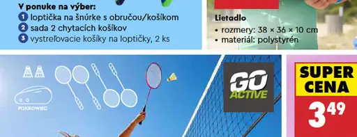 Go Active súprava na badminton