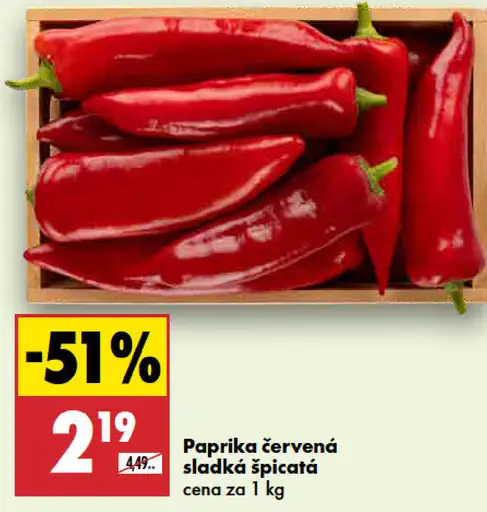 Paprika červená špicatá kápiová