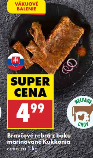 Bravčové rebrá z boku marinované Kukkonia