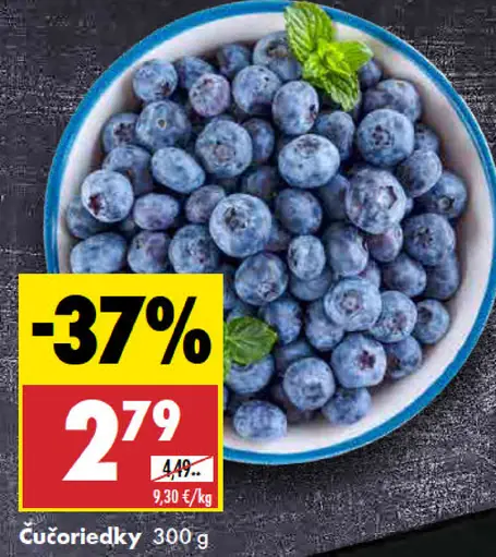 Biedronka čučoriedky čerstvé