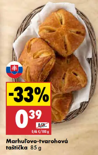 Marhuľovo-tvarohová taštička