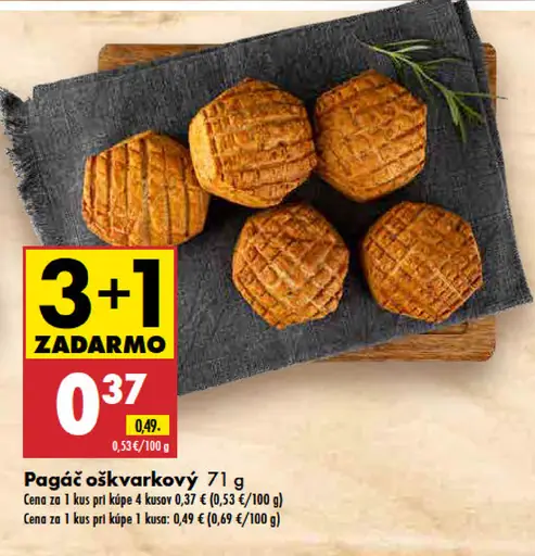 Pagáč oškvarkový slané pečivo