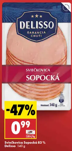 Delisso Sviečkovica Sopocká 83%