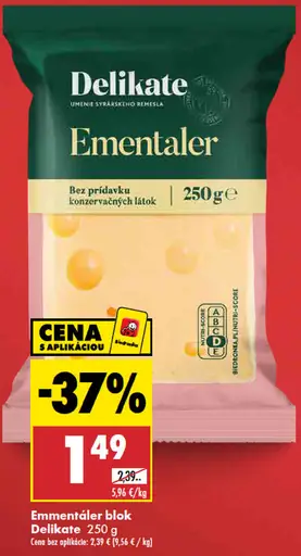 Delikate Ementaler blok