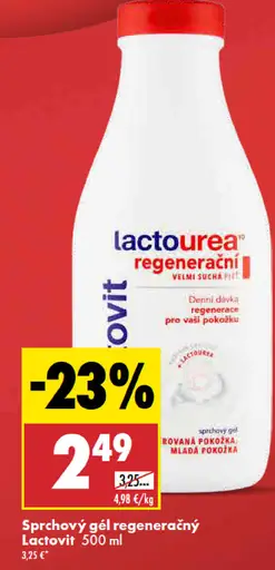 Regeneračný sprchový gél Lactovit