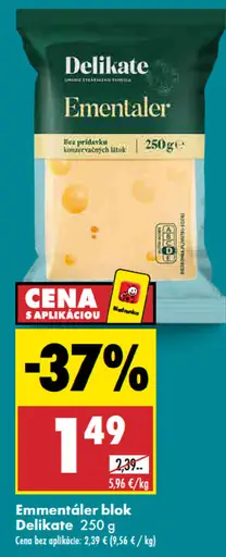 Delikate Ementaler blok