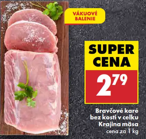 Bravčové karé bez kosti vcelku