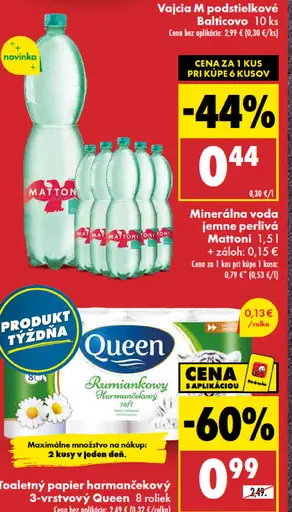 Toaletný papier 3-vrstvový harmančekový