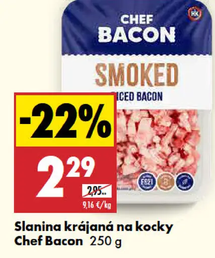 Chef Bacon Slanina krájaná na kocky