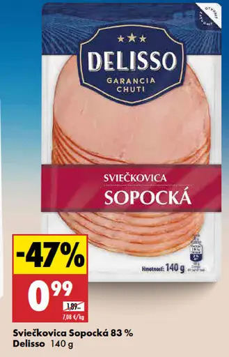 Delisso Sviečkovica Sopocká 83%