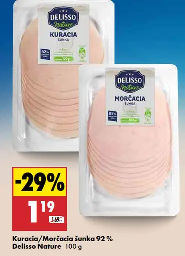 Delisso Nature Kuracia šunka 92%