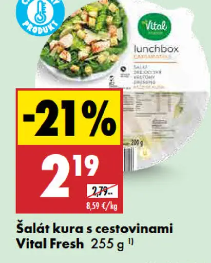 Šalát kura s cestovinami Vital Fresh