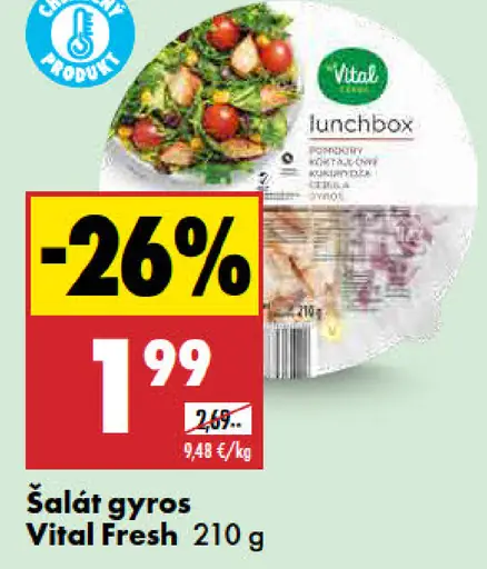 Šalát gyros Vital Fresh