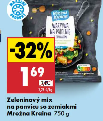 Mrożna kraina Zeleninový mix na panvicu so zemiakmi
