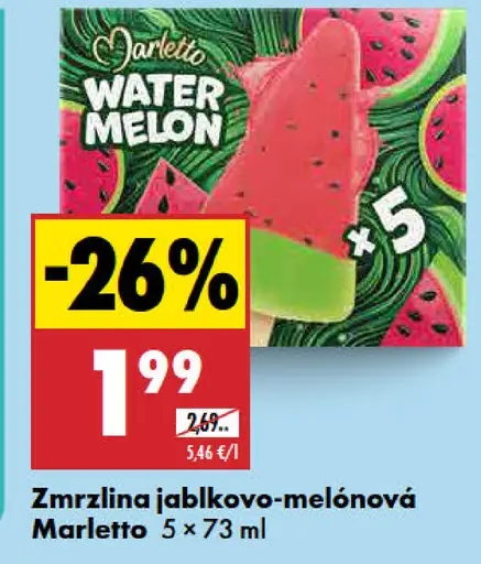Marletto Zmrzlina jablkovo-melónová príchuť