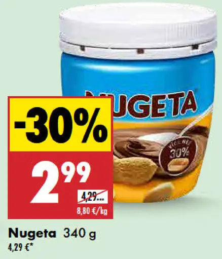 Nugeta lieskovo-oriešková nátierka