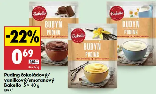 Bakello puding čokoládový