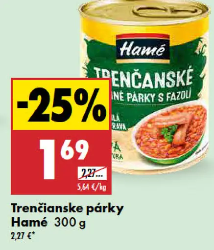 Hamé Trenčianske párky