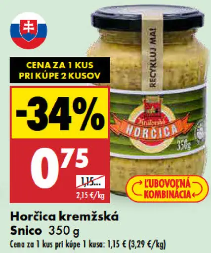 Snico Horčica kremžská