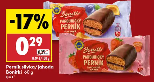 Bonitki Perník slivka/jahoda