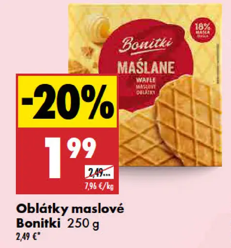 Bonitki oblátky maslové