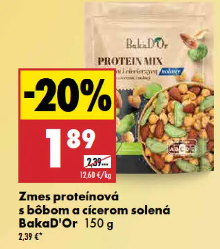BakaD'Or Zmes proteinová s bôbom a cícerom solená