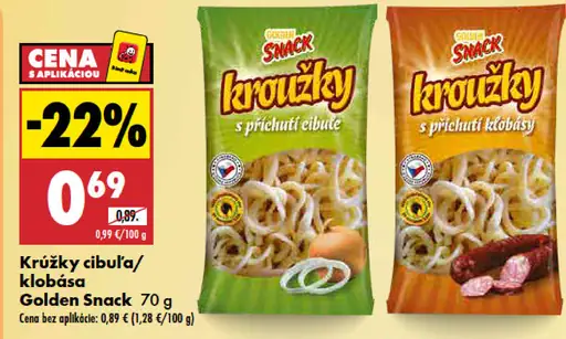 Golden Snack Kružky klobása