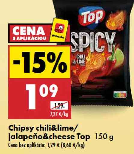 Top Chipsy chili & lime / jalapeño & cheese
