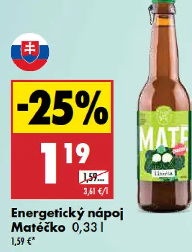Matéčko energetický nápoj limetka