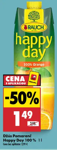 Rauch Happy Day džús pomaranč 100 %