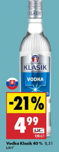 Klasik Vodka Kopaničiarska Slivka 40%