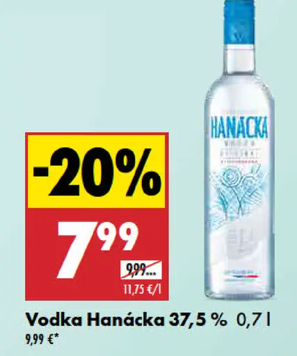 Hanácká Vodka 37,5%