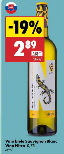 Vino Nitra víno biele Sauvignon Blanc