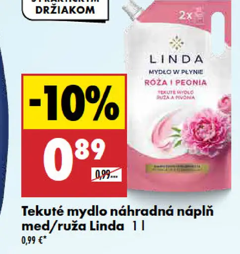 Tekuté mydlo náhradná náplň Bavlna Linda