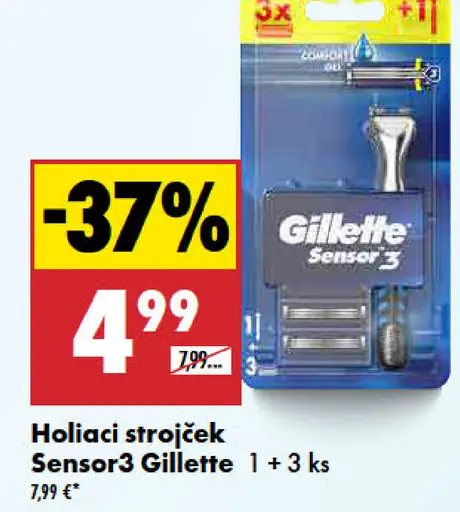 Holiaci strojček Sensor3 Gillette