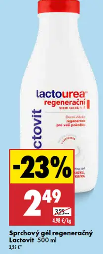 Sprchový gél regeneračný Lactovit