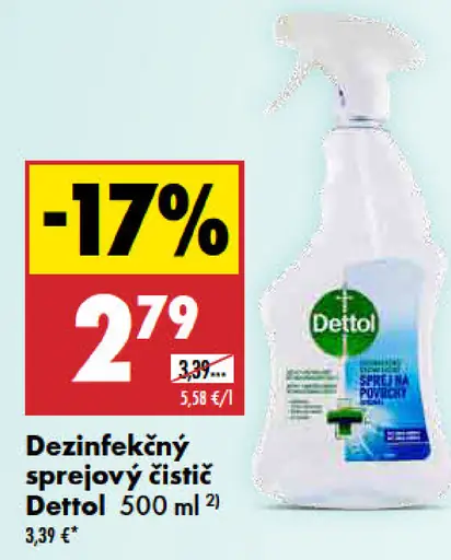 Dettol Sprejový čistič dezinfekčný
