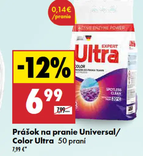 Prášok na pranie Universal/Color Ultra