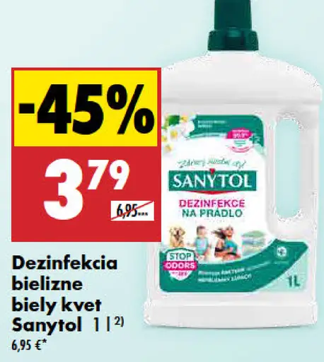 Sanytol dezinfekcia bielizne Biely kvet