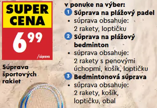 Plener bedmintonová súprava