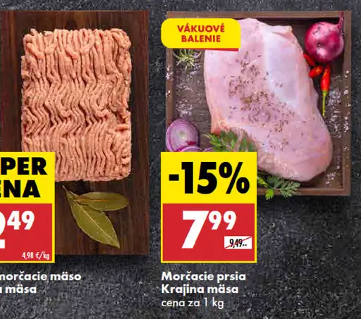 Krajina mäsa Morčacie prsia